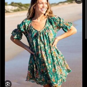NATURAL LIFE Green Floral Dress